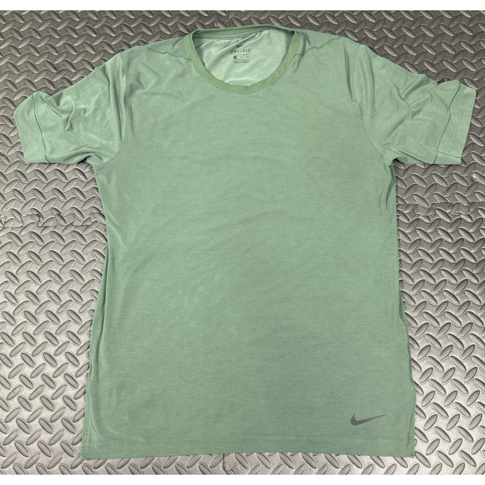 Nike Dri-Fit Men's Shirt XL Hunter Green RN #56323 Athleisure Short Sleeve